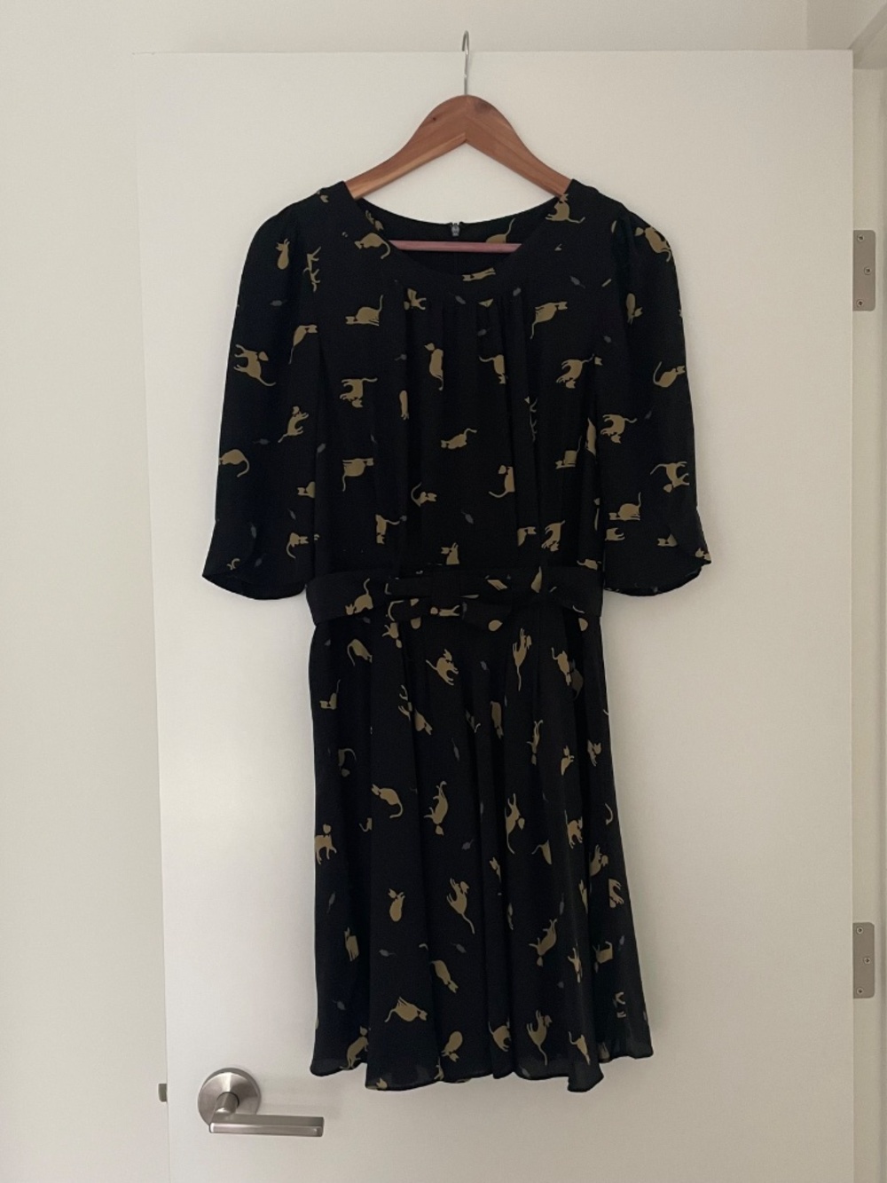 Hobbs NW3 Annabel Cat Print Dress - As seen on Taylor Swift - rare! - Picture 5 of 7